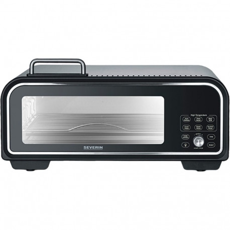 Digitaler Pizzaofen SERICO (schwarz, 2.000 Watt, für Pizzen bis ca. Ø 30cm)