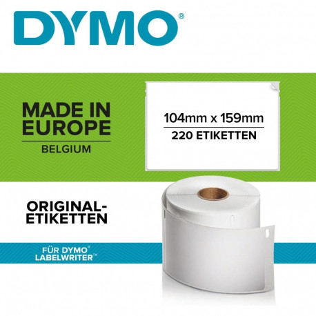 LabelWriter ORIGINAL Versandetiketten für LW 4XL 104x159mm, 1 Rolle mit 220 Etiketten (permanent kle