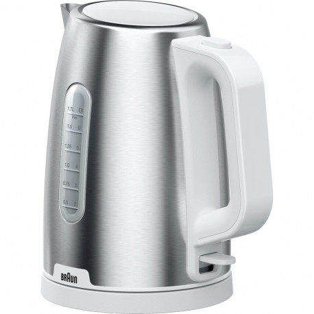 Wasserkocher PurShine WK 1500 WH (edelstahl/weiß, 1,7 Liter, 2.200 Watt)