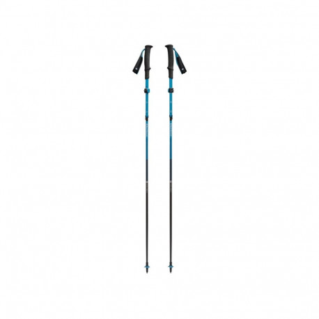 Trekkingstöcke Distance Carbon FLZ (anthrazit/blau, 1 Paar, 95-110 cm)