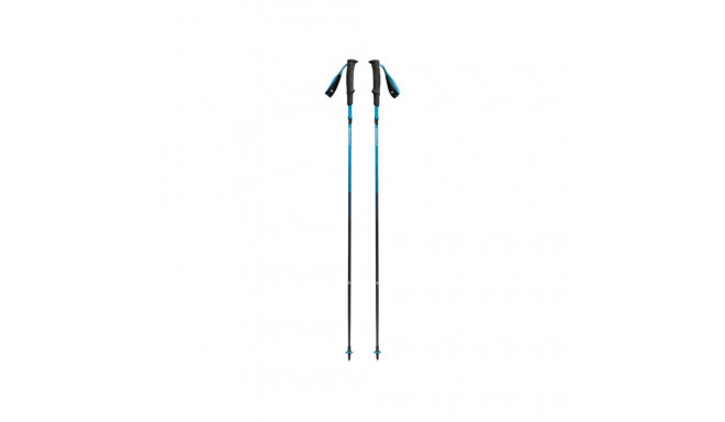 Black Diamond Trekking Poles Distance Carbon Z (anthracite/blue, 1 pair, 115 cm)
