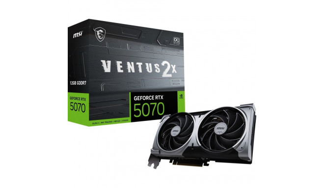 MSI GeForce RTX 5070 12G VENTUS 2X OC (DLSS 4, 3x DisplayPort, 1x HDMI 2.1)