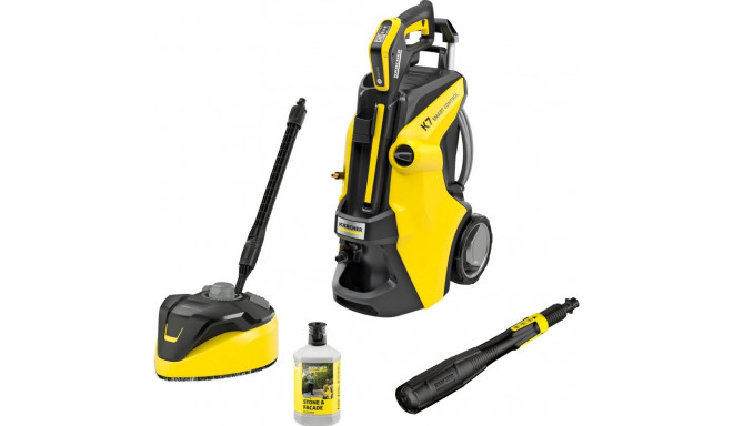 Kärcher K 7 Smart Control Flex Home high-pressure cleaner (yellow/black, Bluetooth, LCD display and 