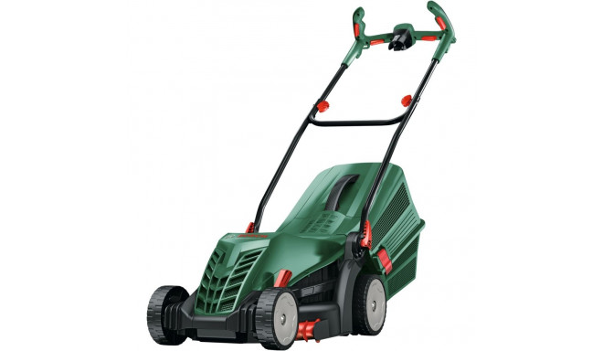 Bosch Powertools Electric Lawnmower UniversalRotak 37-555 (green, 1,400 watts, width 37 cm)