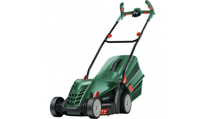 Bosch Powertools Electric Lawnmower UniversalRotak 37-570 (green, 1,400 watts, width 37 cm)