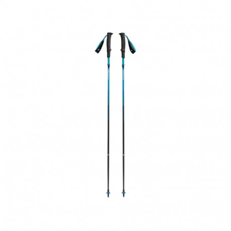 Black Diamond Trekking Poles Distance Carbon Z (anthracite/blue, 1 pair, 130 cm)