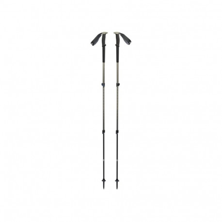 Trekkingstöcke Trail (schwarz/olivgrün, 1 Paar, 100-140 cm)