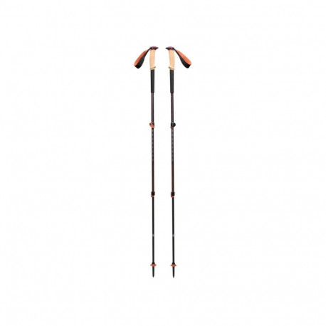 Trekkingstöcke Trail Cork (anthrazit/orange, 1 Paar, 100-140 cm)