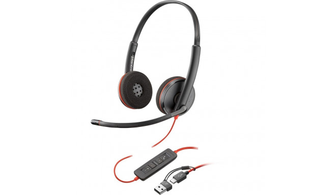 Poly Poly Blackwire 3220, headset (black, stereo, USB-C)