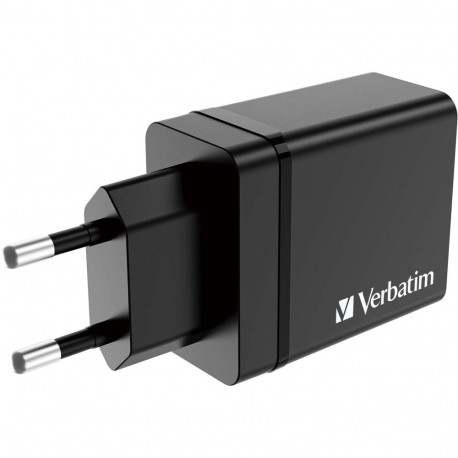 Verbatim charger 30W, 1x USB-C, 3x USB-A (black, PD 3.0, QC 3.0)