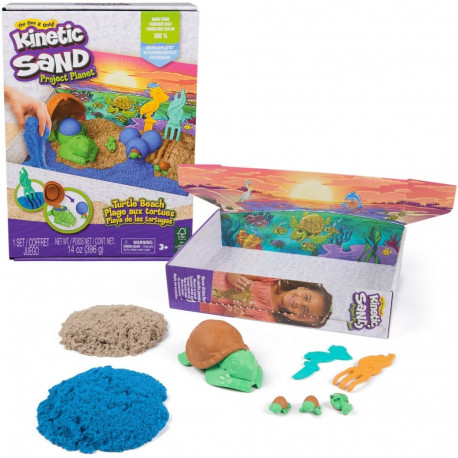 Kinetic Sand Project Planet - Schildkröten Spielset (680 Gramm Sand)