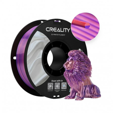Creality CR-Silk PLA Filament Pink/Purple, 3D Filament (1 kg, 1.75 mm, on roll)