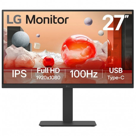 LG 27BA650-B.AEU, LED monitor - 27 - black, FullHD, IPS, USB-C, 100Hz panel