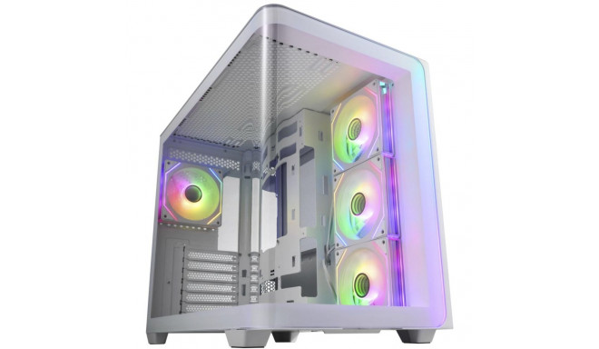 Fortron FSP M580-WA , Tower case (white, Tempered Glass x 2)