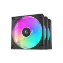 DeepCool FD14 ARGB 140x140x25, case fan (black, pack of 3, 140 mm)
