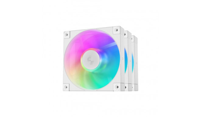 DeepCool FD12 ARGB WH 120x120x25, case fan (white, pack of 3, 120 mm)
