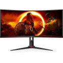 AOC CU34G2XP/BK, gaming monitor - 34 - black/red, WQHD, VA, curved, 180Hz panel