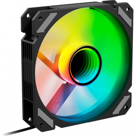 SHARK Mirror RGB PWM REVERSE (schwarz, 120 mm)