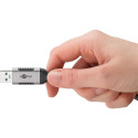 Goobay Ethernet cable USB-A 3.2 Gen1 plug > RJ-45 plug (black/silver, 3 meters, braided textile shea