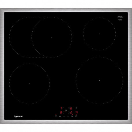 Neff T56SBF1L0 N 50, Autonomous hob (black/stainless steel, 60 cm)