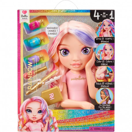 Rainbow HIgh meigi- ja soengupea mängukomplekt