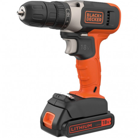 Akku-Bohrschrauber BCD001C1, 18Volt (orange/schwarz, Li-Ionen Akku 1,5Ah)