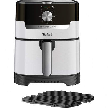 Tefal hot air fryer Easy Fry & Grill Classic (stainless steel/black, 1,550 watts, basket 4.2 liters)