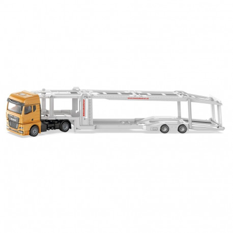 SIKU SUPER MAN car transporter, model vehicle (blue/white)