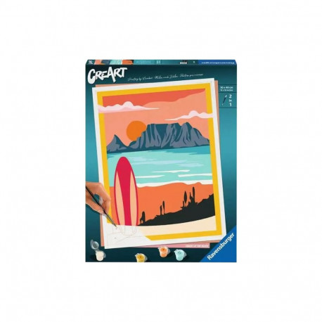 Ravensburger CreArt - Sunset at the Beach, painting
