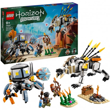 77037 Horizon Adventures Aloy ja Varl vs. Panzerwanderer ja Sägezahn