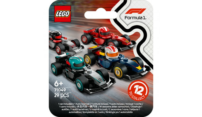 LEGO 71049 Minifigures F1 Racing Car Collectible Construction Toy (Assorted Item, One Model)