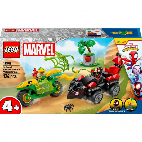 Marvel seiklusmängukomplekt 11198 Spidey ja tema super-sõbrad koos Spiniga ja Electroga dinovõidusõi