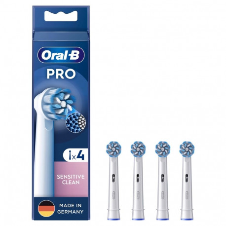 Braun Oral-B Pro Sensitive Clean brush heads 4-pack (white)
