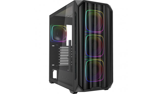 Sharkoon AK5M RGB, tower case (black, tempered glass)