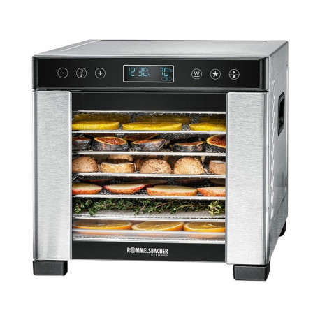 Rommelsbacher dehydrator DA 650 (stainless steel/black, 600 watts, drying area 27.5cm x 25cm per lev