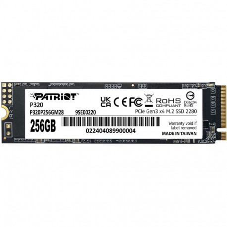 Patriot P320 256GB, SSD (PCIe 3.0 x4, NVMe 1.3, M.2 2280)