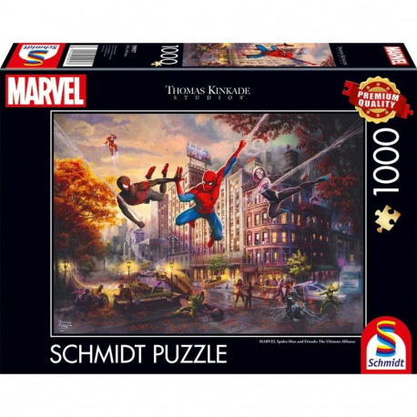 Thomas Kinkade Studios pusle Marvel Spider-Man & Friends - The Ultimate Alliance 1000 Teile