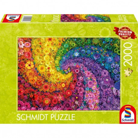 Schmidt Spiele Colorful Flower Swirl, Puzzle (2000 pieces)