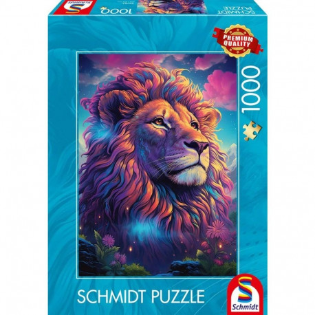 Löwe im Farbenwind (1000 Teile)
