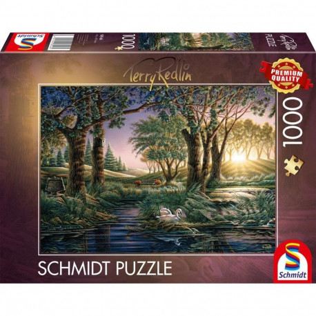 Terry Redlin: Morgenzauber am Teich (1000 Teile)