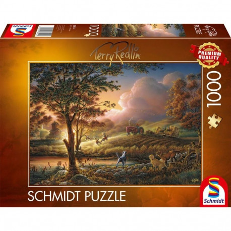 Schmidt Spiele Terry Redlin: Sun Gold over Ripe Fields, Puzzle (1000 pieces)