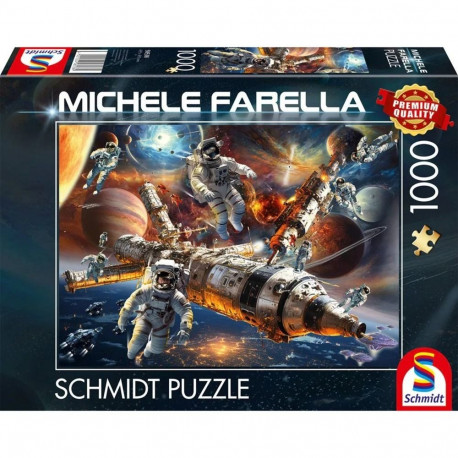 Schmidt Spiele Michele Farella: Magical Star Worlds - Weightless in Space, Puzzle (1000 pieces)