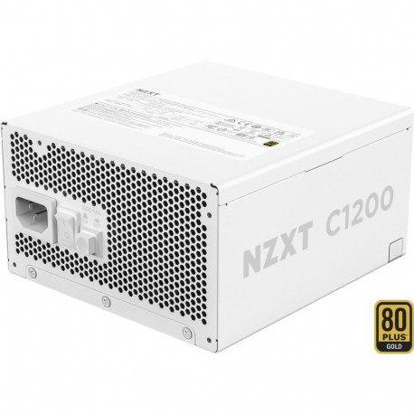 Toiteplokk C1200 Gold ATX 3.1 1x 16-Pin graafikakaardi pistik kaablite haldus 1200W, valge