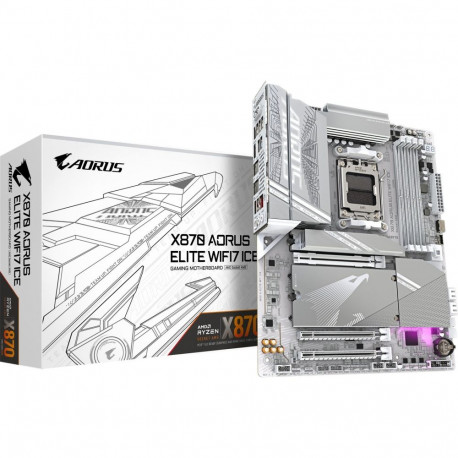 AORUS emaplaat X870 ELITE WIFI7 ICE, hõbedane
