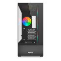 Sharkoon AK6 RGB , Tower case (black, Tempered Glass x 2)