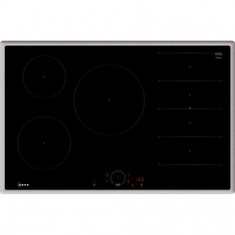 Neff T68SHV4L0 N 70, Autonomous hob (black/stainless steel, 80 cm)