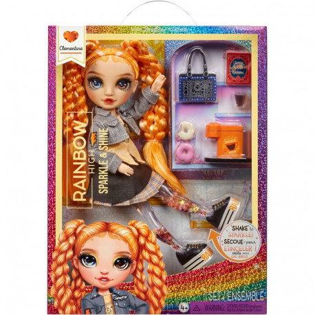 MGA Entertainment Rainbow High Rainbow High Sparkle & Shine Fashion Doll - Clementine, doll