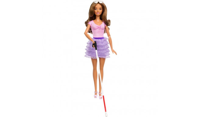 Mattel Barbie Fashionistas Doll Blind Barbie in Ruffled Skirt