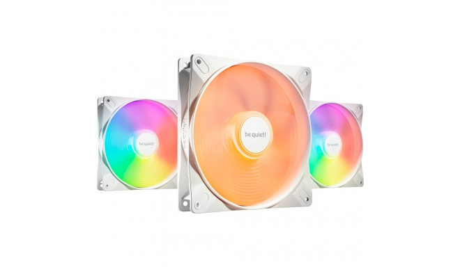 be quiet! Light Wings LX 140mm PWM high-speed White Triple Pack, case fan (white, pack of 3)