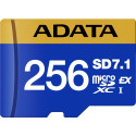 ADATA Premier Extreme microSDXC 256 GB, memory card (blue/yellow, SD Express, UHS-I U3, Class 10, V3